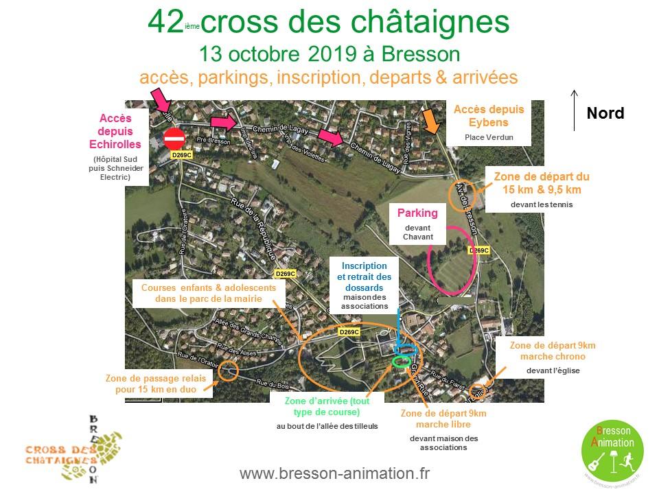 Cross des châtaignes 2019 accès