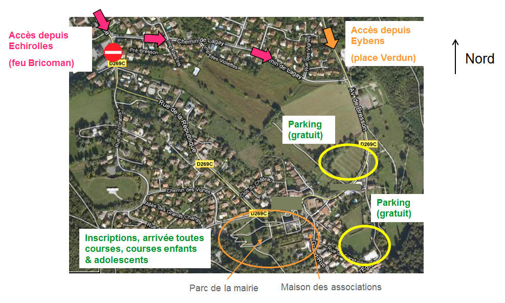 Cross des châtaignes 2015 accès