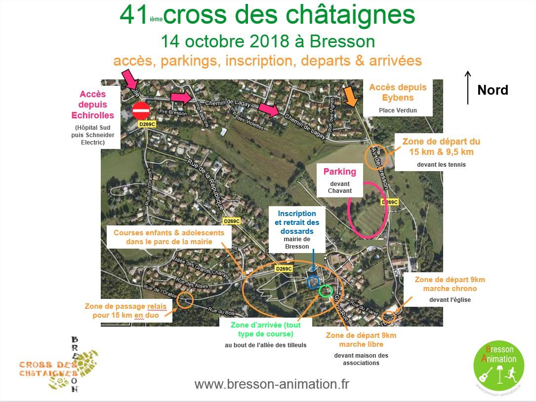 Cross des châtaignes 2018 accès