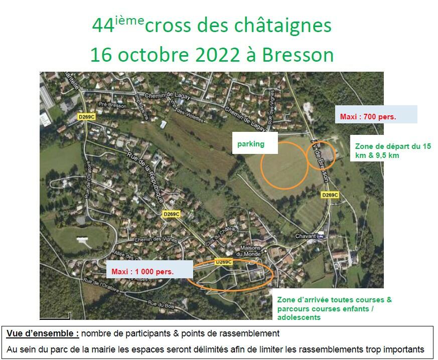 Cross des châtaignes 2022 accès