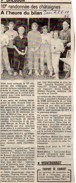 Articles de presse DL 1986