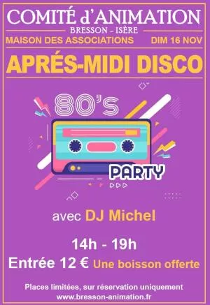 Après-Midi Disco - novembre 2025