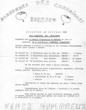 Cross des châtaignes 1977 à 1989