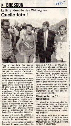 Articles de presse DL 1985