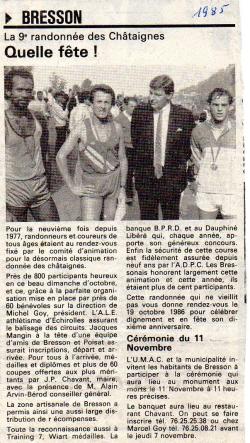 Articles de presse DL3 1985