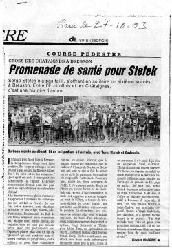 Articles de presse DL 2003